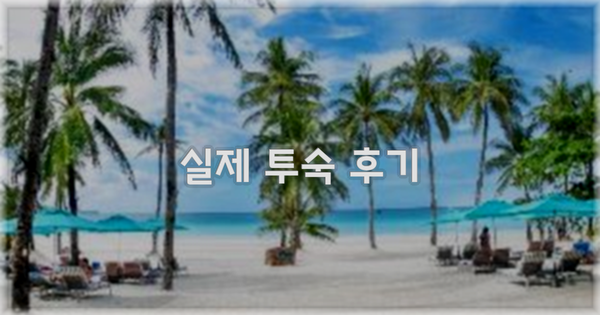 💬 실제 투숙 후기