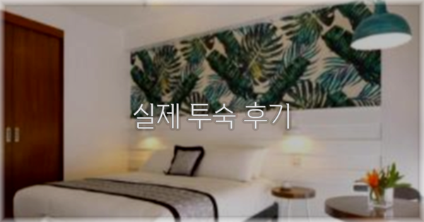 💬 실제 투숙 후기